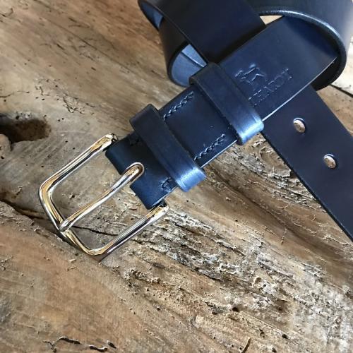 Bridle Leather Belts with stitching 1.25 inch width – Tempi Design Studio