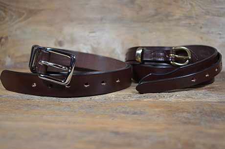 Benchmark Handmade Quality English Bridle Leather Belts